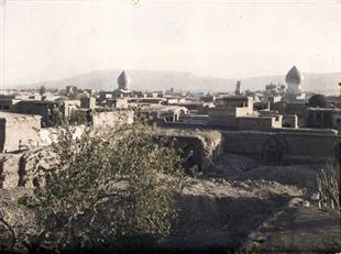 شیراز و دورنمای حرم شاهچراغ- سال 1306 شمسی